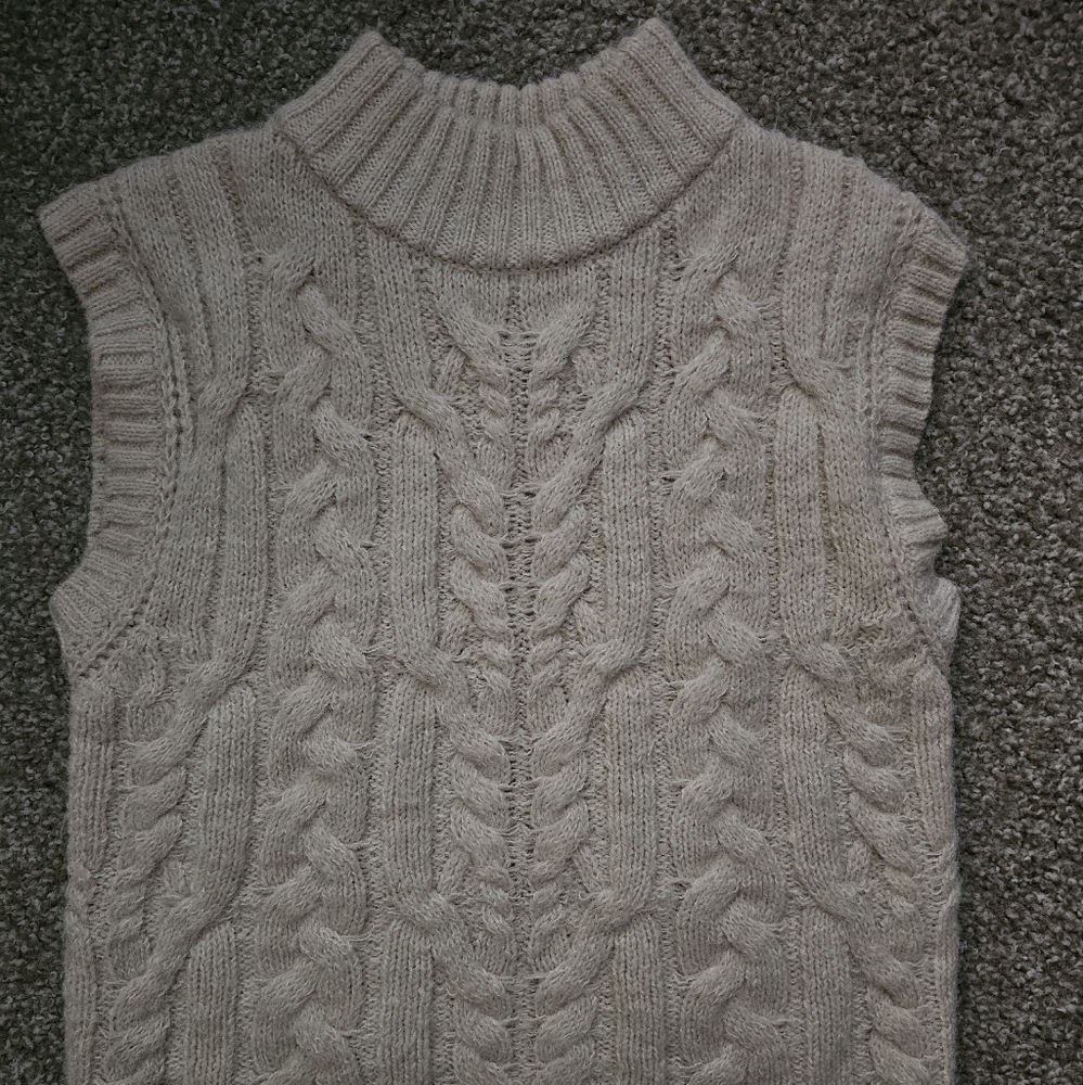 Cable Knit Cream Sweater